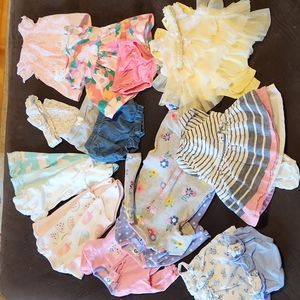 Lot of summer baby girl clothes